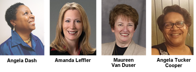 ATHENA Akron Embracing Conflict Feb 2017 Angela Dash Amanda Leffler maureen Van Duser Angela Tucker Cooper